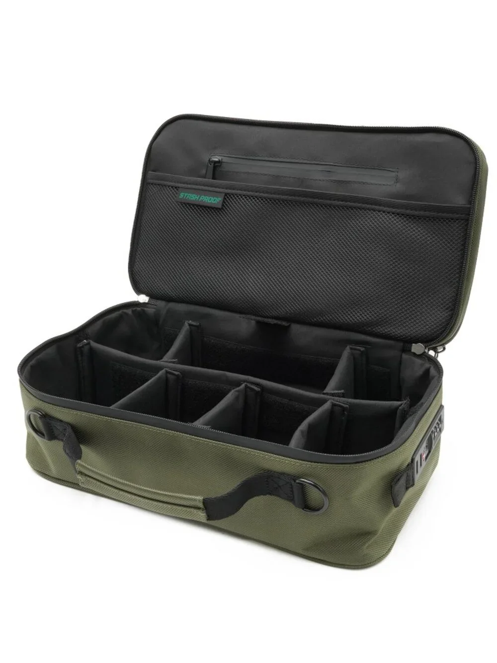 Stash Box Black Storage Case Large  with TSA Combination Lock Smell Proof